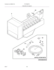 19 - Freezer Ice Maker parts for Frigidaire Refrigerator FPHF2399PF4 from AppliancePartsPros.com