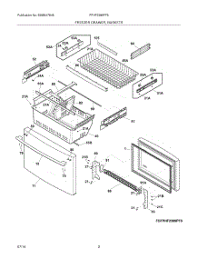 03 - Freezer Drawer, Baskets parts for Frigidaire Refrigerator FPHF2399PF5 from AppliancePartsPros.com