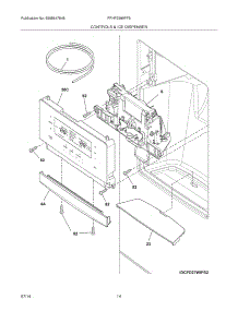 13 - Controls & Ice Dispenser parts for Frigidaire Refrigerator FPHF2399PF5 from AppliancePartsPros.com