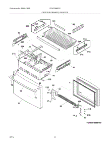03 - Freezer Drawer, Baskets parts for Frigidaire Refrigerator FPHF2399PF6 from AppliancePartsPros.com