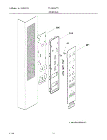 13 - Controls parts for Frigidaire Refrigerator FPHG2399PF1 from AppliancePartsPros.com