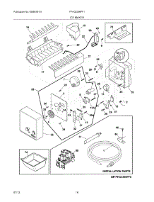 15 - Icemaker parts for Frigidaire Refrigerator FPHG2399PF1 from AppliancePartsPros.com
