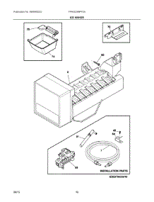 08 - Ice Maker parts for Frigidaire Refrigerator FPHG2399PF2A from AppliancePartsPros.com