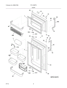 03 - Doors parts for Frigidaire Refrigerator FPHI1888PF3 from AppliancePartsPros.com