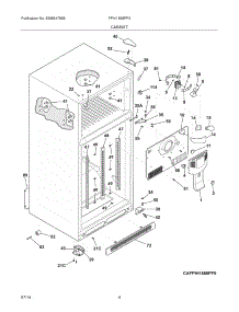 05 - Cabinet parts for Frigidaire Refrigerator FPHI1888PF3 from AppliancePartsPros.com