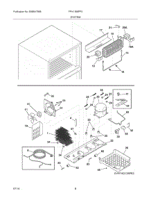 09 - System parts for Frigidaire Refrigerator FPHI1888PF3 from AppliancePartsPros.com