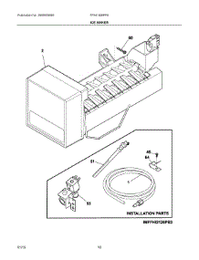 06 - Ice Maker parts for Frigidaire Refrigerator FPHI1888PF6 from AppliancePartsPros.com