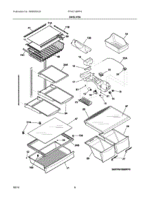 04 - Shelves parts for Frigidaire Refrigerator FPHI2188PF4 from AppliancePartsPros.com