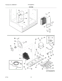 13 - System parts for Frigidaire Refrigerator FPHS2399PF2 from AppliancePartsPros.com