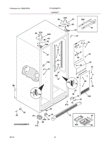 07 - Cabinet parts for Frigidaire Refrigerator FPHS2399PF3 from AppliancePartsPros.com