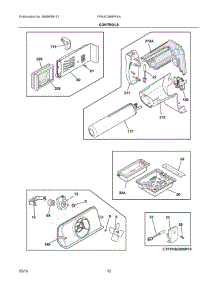 06 - Controls parts for Frigidaire Refrigerator FPHS2399PF4A from AppliancePartsPros.com