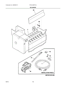10 - Ice Maker parts for Frigidaire Refrigerator FPHS2399PF4A from AppliancePartsPros.com