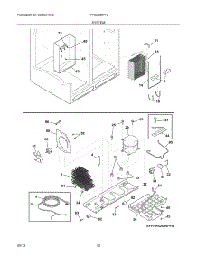 13 - System parts for Frigidaire Refrigerator FPHS2699PF2 from AppliancePartsPros.com