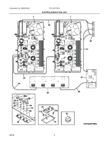 02 - Controls / Induction Unit parts for Frigidaire Cooktop FPIC3077RFA from AppliancePartsPros.com