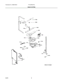 05 - Wash System parts for Frigidaire Dishwasher FPID2495QF0A from AppliancePartsPros.com