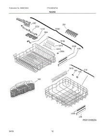 07 - Racks parts for Frigidaire Dishwasher FPID2495QF0A from AppliancePartsPros.com