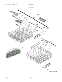 07 - Racks parts for Frigidaire Dishwasher FPID2495QF1B from AppliancePartsPros.com