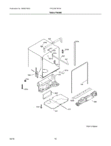 06 - Tub & Frame parts for Frigidaire Dishwasher FPID2497RF5A from AppliancePartsPros.com