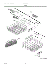 07 - Racks parts for Frigidaire Dishwasher FPID2497RF6A from AppliancePartsPros.com
