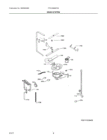 05 - Wash System parts for Frigidaire Dishwasher FPID2498SF0A from AppliancePartsPros.com