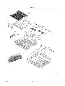 07 - Racks parts for Frigidaire Dishwasher FPID2498SF0A from AppliancePartsPros.com