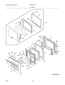 09 - Doors parts for Frigidaire Wall Oven FPMC2785PFC from AppliancePartsPros.com