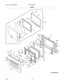 09 - Doors parts for Frigidaire Wall Oven FPMC3085PFB from AppliancePartsPros.com