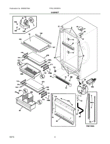 03 - Cabinet parts for Frigidaire Refrigerator FPRU19F8RFA from AppliancePartsPros.com