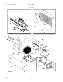 04 - System parts for Frigidaire Refrigerator FPRU19F8RFA from AppliancePartsPros.com