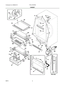 03 - Cabinet parts for Frigidaire Refrigerator FPRU19F8RFB from AppliancePartsPros.com