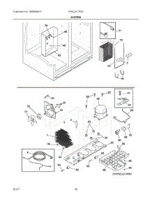 07 - System parts for Frigidaire Refrigerator FPSC2277RF0 from AppliancePartsPros.com