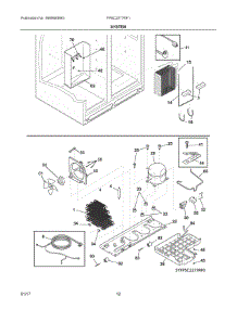 07 - System parts for Frigidaire Refrigerator FPSC2277RF1 from AppliancePartsPros.com
