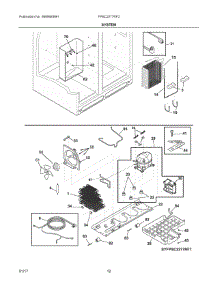 07 - System parts for Frigidaire Refrigerator FPSC2277RF2 from AppliancePartsPros.com