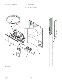 08 - Ice & Water Dispenser parts for Frigidaire Refrigerator FPSC2277RF2 from AppliancePartsPros.com