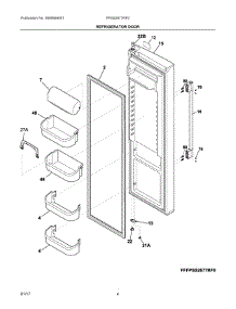 03 - Refrigerator Door parts for Frigidaire Refrigerator FPSS2677RF0 from AppliancePartsPros.com