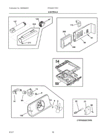 06 - Controls parts for Frigidaire Refrigerator FPSS2677RF0 from AppliancePartsPros.com