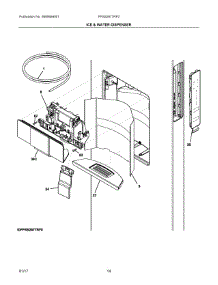 08 - Ice & Water Dispenser parts for Frigidaire Refrigerator FPSS2677RF0 from AppliancePartsPros.com