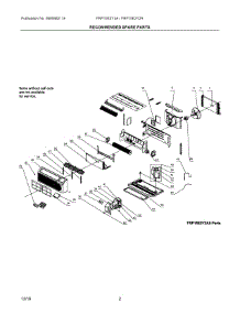 02 - Recommended Spare Parts parts for Frigidaire Air Conditioner FRP15E2Y2R0 from AppliancePartsPros.com