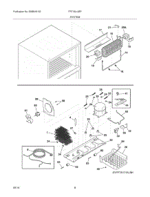 09 - System parts for Frigidaire Refrigerator FRT18L4JBP from AppliancePartsPros.com