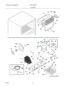 09 - System parts for Frigidaire Refrigerator FRT21G2NW9 from AppliancePartsPros.com