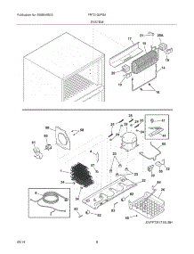 09 - System parts for Frigidaire Refrigerator FRT21G2PSA from AppliancePartsPros.com
