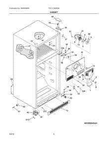 03 - Cabinet parts for Frigidaire Refrigerator FRT21HS8PS5 from AppliancePartsPros.com