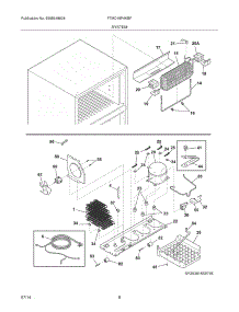 09 - System parts for Frigidaire Refrigerator FTMD18P4KBF from AppliancePartsPros.com