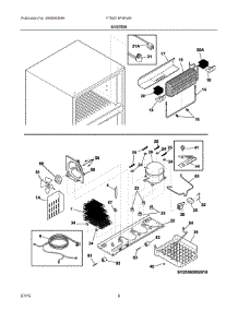 05 - System parts for Frigidaire Refrigerator FTMD18P4RW0 from AppliancePartsPros.com