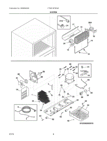 05 - System parts for Frigidaire Refrigerator FTMD18P4RW1 from AppliancePartsPros.com