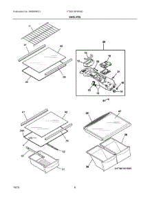 04 - Shelves parts for Frigidaire Refrigerator FTMD18P4RW2 from AppliancePartsPros.com