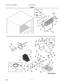 05 - System parts for Frigidaire Refrigerator FTMD18P4RW2 from AppliancePartsPros.com