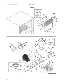 05 - System parts for Frigidaire Refrigerator FTMD18P4RW3 from AppliancePartsPros.com