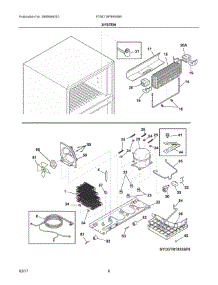 05 - System parts for Frigidaire Refrigerator FTMD18P4RW8B from AppliancePartsPros.com