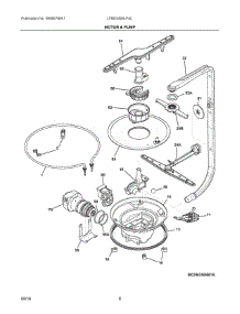 05 - Motor & Pump parts for Frigidaire Dishwasher LFBD2409LF4C from AppliancePartsPros.com